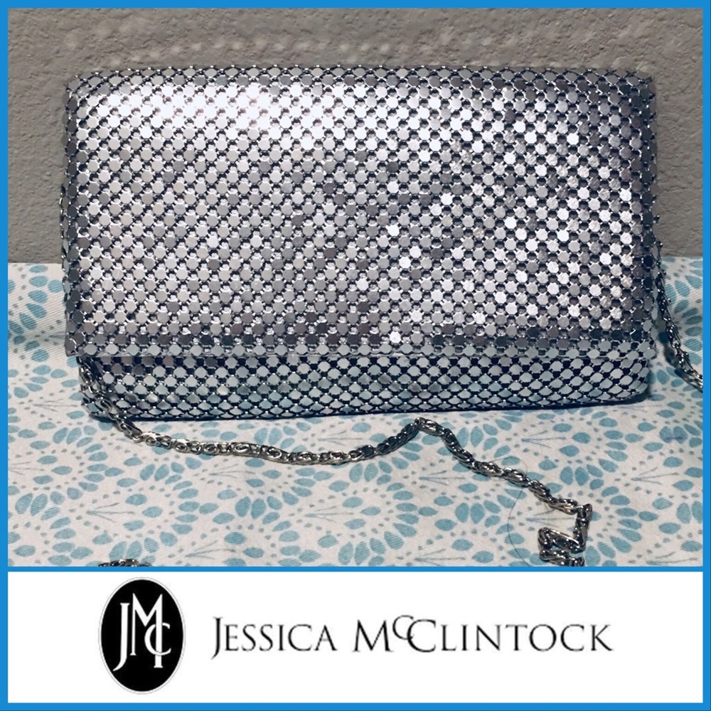 East/West Metal Mesh Roll crossbody Bag/clutch!